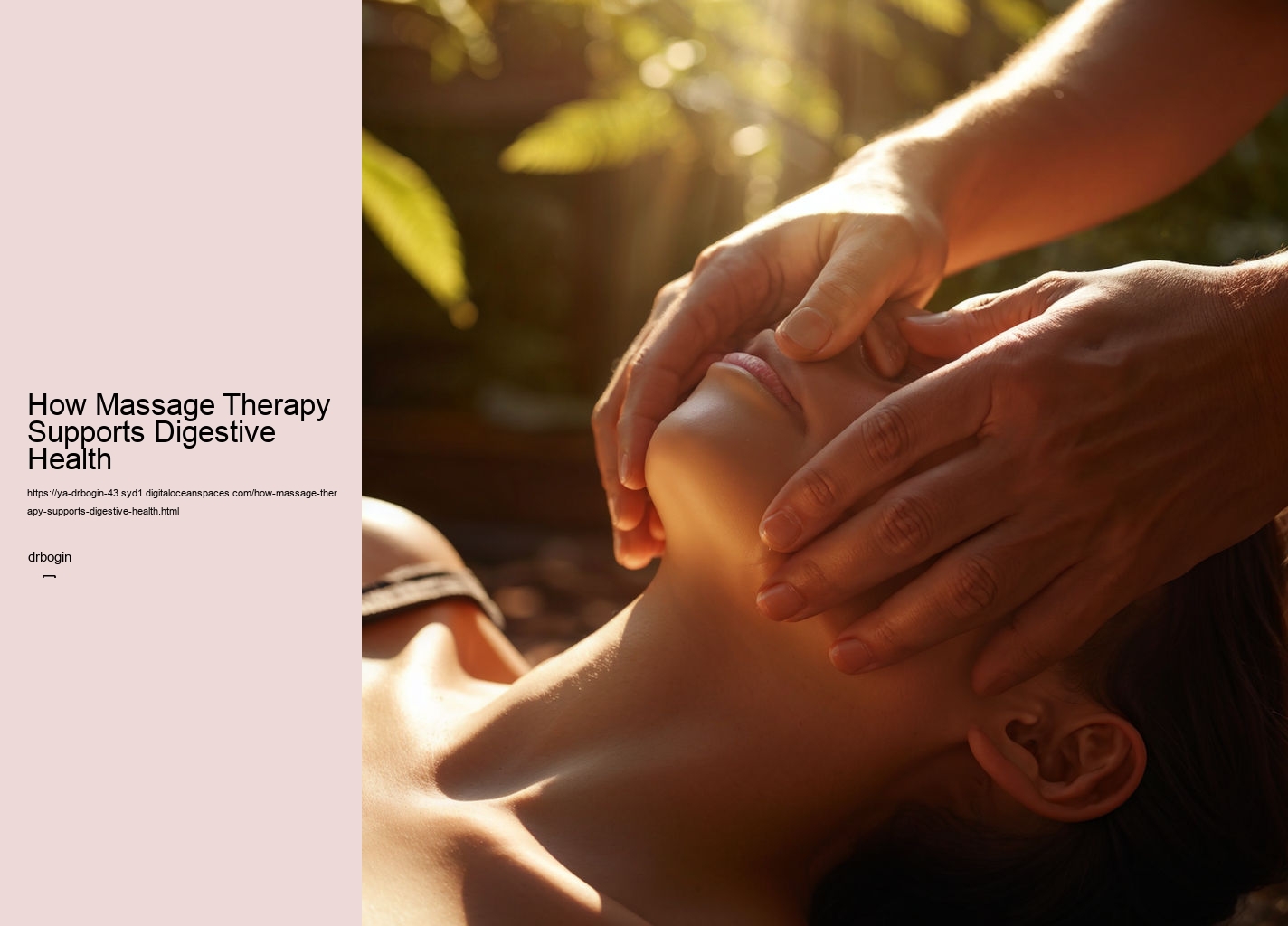 How Massage Therapy Supports Digestive Health